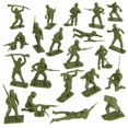 thumbnail image 4 of Tim Mee Toy Plastic Army Men - Figuras de soldados de la Segunda Guerra Mundial Od Green de 28 piezas - Hecho en EE. UU., 4 of 5