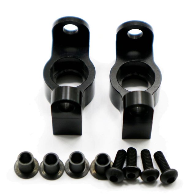 fastboy Aluminum Alloy 1/10 Steering Hub Carrier RC Upgrade Part 2pcs Durable Steering Block For HPI VENTURE RC Car Part Black