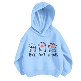 Sweat à Capuche Animal Pour Fille – Bleu – 11-12 Ans – Graphique Logo – Occasion