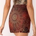 thumbnail image 6 of Golden Mandala Korean Fashion Skirt Summer Skirts For Women Light Proof Trouser Skirt Gold Mandala Vector Abstract Arabesque, 6 of 7