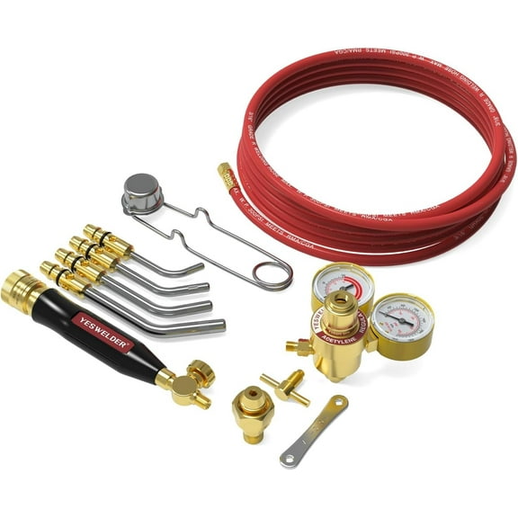 Professional Air Acetylene Torch Kit, Turbo Torch Set for Metalworking & Welding