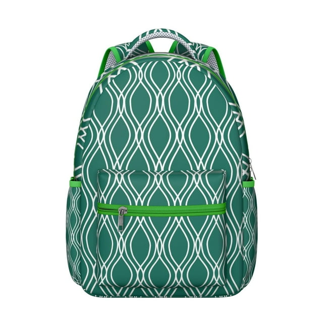 Checkered Pattern Backpack Retro Checkerboard and Plaid Design Colorful School Bag for Students