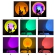 thumbnail image 4 of maskred Sunset Lamp Led Night Light USB Sunset Projector Lamp Dimmable Rotating Background Home Decor Colorful Lamp Sky, 4 of 6