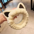 thumbnail image 6 of Face Wash Headband Hairband With Cat Ears Coral Fleece Cartoon Cute Creative Hair Accessories, 6 of 9