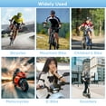thumbnail image 5 of Hlieoar 2 Pack Bike Mirrors, eBike Mirrors for Handlebars, 360° Adjustable Safety Bicycle Rear View Mirrors, Scratch Resistant Glass Lens, Bicycle Universal Fit Accessories, 5 of 7