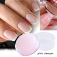 thumbnail image 2 of Molde francés Nail Art Stamper con tapa Cabeza de gelatina de silicona blanca Impresión de bricolaje Placa de estampado Herramientas de manicura Puntas francesas GL1974 Tan Jianjun unisex, 2 of 2