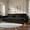 Black, variant on Luxury Velvet Sofa with Gold Accents - Modern 3-Seat Couch with Plush Cushions, Perfect for Living Room and Office Decor (Black)