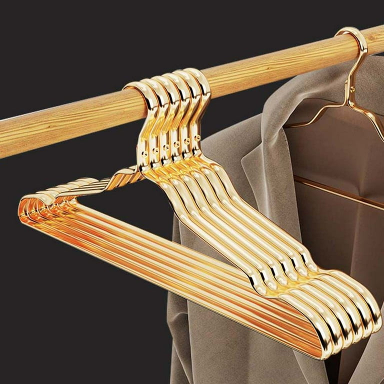 10pcs Hangers For Clothes Durable Anti-slip Aluminium Alloy