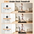 thumbnail image 4 of Yagud Walking Pad Treadmill with Handle Bar & 4% Incline, Foldable Portable Treadmill for Running, Small Under Desk Treadmill for Home, Black, 4 of 15