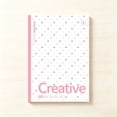 thumbnail image 4 of Polka Dot Minimalist B5 Lined Notebook, Pastel Edge Soft Cover Writing Journal, 40 Sheets 5mm Ruled Plain Dot Print Memo Pad, Thick Ink Proof Paper Portable Work Notepad, Lightweight Stylish Book, 4 of 6