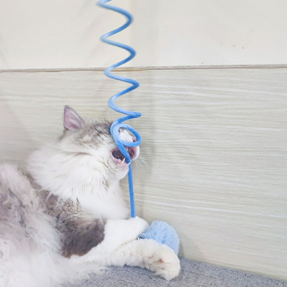 Masteelf  3 Pcs Cat Toy Indoor Cats Kitten Plush Teaser Suction Cup Toys