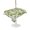 Light Beige Lemon Green, variant on Outdoor Tablecloth with Umbrella Hole for Patio/Picnic/Party/Camping, Green Lemons Waterproof Table Cloth Rectangle Table Cover Washable, Summer Watercolor Blue Bows Fruits on Linen (52"x 70")