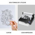 thumbnail image 4 of 100 Hojas de Papel de Transferencia de Tatuaje,4 en 1 Papel Hectografico para Tatuar,Sin Manchas, L&iacute;neas Claras,Papel Hectografico,Ideal para Principiantes en Tatuajes, Salones de Tatuajes, 4 of 7