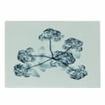 thumbnail image 1 of Flower Cutting Board, X-ray Image of Hortentia Flower Nature Inspired Deeper Crystal Close Look Art Print, Decorative Tempered Glass Cutting and Serving Board, Small Size, Teal White, by Ambesonne, 1 of 1