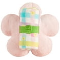 thumbnail image 3 of Your Zone 16"  Huggable Flower Pillow & 50" x 60" Throw Set, Pink, 3 of 8