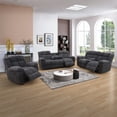 thumbnail image 6 of Aukfa 3-Piece Recliner Sofa Set - 89" 3 Seat Recliner w/ Flip Backrest Cupholder, Home Theater Seating, Gray, 6 of 9