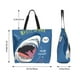 thumbnail image 5 of Fotbe Great White Shark Bolsa Tote Estética de Lona con Estampado para Mujer - Bolsa Reutilizable de Hombro Casual para Vacaciones, Compras, Trabajo y Gimnasio, 5 of 8