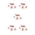 thumbnail image 3 of Minnieouse 4 piezas de peinetas de flores para boda, tocados de novia, adorno de vestir para mujer, accesorio de joyería de moda, rosa roja Type2 NO2, 3 of 6