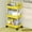 Yellow, variant on Rolling Storage Rack with Wheels 3-Tier Shelves Shelf Storages Movable Plastic Storage Shelving Shelf Rack Garage Storage Shelves Kitchen Storages Rack for Living Room Office Bathroom
