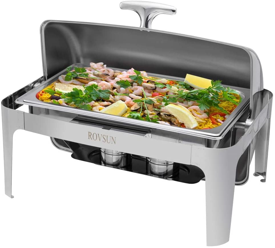 HOOK BUFFET  4.5L STAINLES STEEL CHAFING DISH FOOD WARMER CATERING BUFFET TRAY 