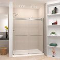 thumbnail image 7 of Transolid Brp607008c-T Brianna 70" High X 60" Wide Bypass Frameless Shower Door - Brushed, 7 of 7