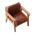 thumbnail image 3 of Dollhouse Furniture 1 :12 Scale Dollhouse Miniature Sofa Doll House Mini Sofa for Photography Props DIY Projects Party Favors Light Brown Small, 3 of 8