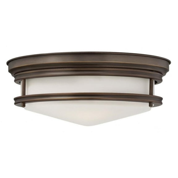 3 Light Large Flush Mount in Traditional-Coastal Style 14 inches Wide By 5.5 inches High-Oil Rubbed Bronze Finish Bailey Street Home 81-Bel-3172979