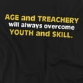 thumbnail image 2 of Age And Treachery T-Shirt Unisex Graphic Tee For Men & Women, 2 of 7