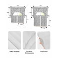 thumbnail image 5 of Grey Christmas Swag Kitchen Curtains Sets for Windows 24 Inch Length, Xmas Snowflake White Short Window Curtain Panels Swags Valances and Tiers 3 Piece Set for Cafe/Dining Room, 5 of 5