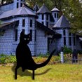 thumbnail image 4 of Wadada Metal Cat Stakes Garden Art Decor, Outdoor Black Cat Silhouette Yard and Lawn Garden Stakes Decorative, Weather Resistance Steel Cat Garden Statue Decor for Cat Lovers Gifts, 4 of 4