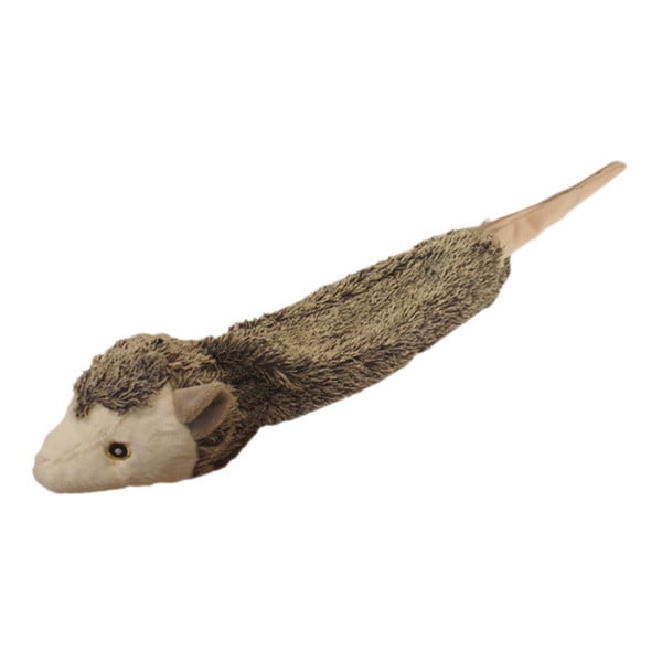Multipet Bouncy Burrow Buddies Unstuffed Plush Possum Dog Toy with