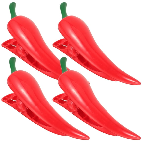 FOMIYES 4pcs Beach Towel Clips Chair Holders Portable Pepper Shaped Towel Holders for Holiday Pool