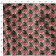 thumbnail image 4 of Soimoi Gray Poly Georgette Fabric Artistic Leaf & Floral Printed Fabric 1 Yard 52 Inch Wide, 4 of 5