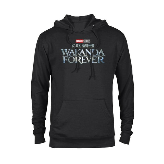 Marvel Black Panther: Wakanda Forever Theatrical Logo - Pullover Hoodie for Adults - Customized-Black