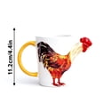 thumbnail image 2 of Homesteed Funny Chicken Coffee Mug with 3D Rooster Head Spout Novelty Farmhouse Kitchen Decor for Easter Holiday Gifts, 2 of 6