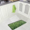thumbnail image 4 of Dreamtimes St.Patrick's Day Kitchen Rug 39"x20", Beautiful Green Clover Non Slip Washable Cushioned Carpets Polyester AntiFatigue Comfort Porch Floor Mat for Washroom Bedroom, 4 of 7