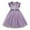 Purple, variant on Wdgfv Toddler Girls Flutter Sleeve Embroidery Bowknot Dress Summer Casual Party Tutu Dress for Kids Playground Beach Wedding Hot Pink 6-12 Months