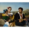 thumbnail image 3 of François-Joseph Navez 17x15 Black Modern Framed Museum Art Print Titled - A Musical Group (1821), 3 of 5