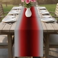 thumbnail image 4 of Dark Red Grey Black Ombre Table Runner 72 Inches, Farmhouse Gradient Minimalist Bed Runner Dresser Scarves Tabletop for Indoor Outdoor Parties/Ceremony/Banquet, 14" x 72", 4 of 8