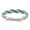 Green, variant on Fine Jewelry 925 Sterling Silver Orange Enamel Ring for Women Size 5