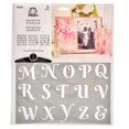 thumbnail image 1 of FolkArt Reusable Adhesive Letter & Number Stencil Set, 8.5" x 9.5", Script Font, 3 Pieces, 1 of 9