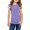 Purple, variant on Langwyqu Girls Short Sleeve Striped O-neck Summer Children Kids Casual T-shirt 4-15 Years