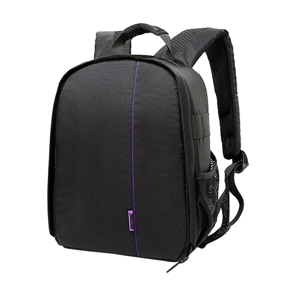Waterproof Camera Bag Large Capacity Professional Travel Hiking Photography Camera Bag Unisex WD SLD Backpack Camera Bag Color : Purple