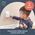 thumbnail image 6 of Dreambaby® Extra-Large Dual Fit Outlet Plug Cover - Electrical Socket Guard for Standard and Decora - White, 6 of 8