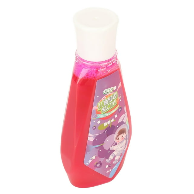 Agent Divulgateur de Plaque, Additif Alimentaire Couleur de Plaque Révélateur Rince-Bouche Saveur Raisin Soin Buccal 80 ml Effet Significatif pour la Journée pour Enfants