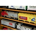 thumbnail image 2 of Small HO Scale Train Model Trains Locomotive Engine Display Case Cabinet, 2 of 7