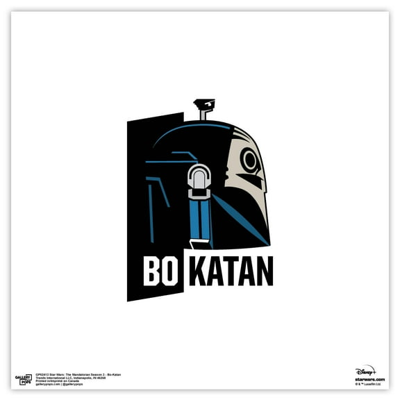 Gallery Pops Star Wars: The Mandalorian Season 3 - Bo-Katan Wall Art, Unframed Version, 12" x 12"