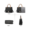 thumbnail image 4 of Bolso De Gran Capacidad Con Pañuelo Belug Negro, 4 of 5