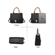 thumbnail image 4 of Bolso De Gran Capacidad Con Pañuelo Belug Negro, 4 of 5
