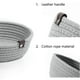 thumbnail image 4 of Juego de Cesta de Almacenamiento de Tres Piezas, Material de Cuerda, Almacenamiento en el Hogar, Gris, 4 of 6
